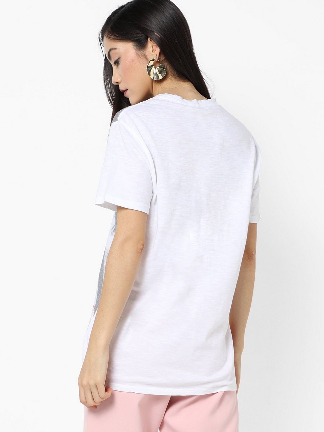 Women's regular fit round neck printed Jexi wake up top