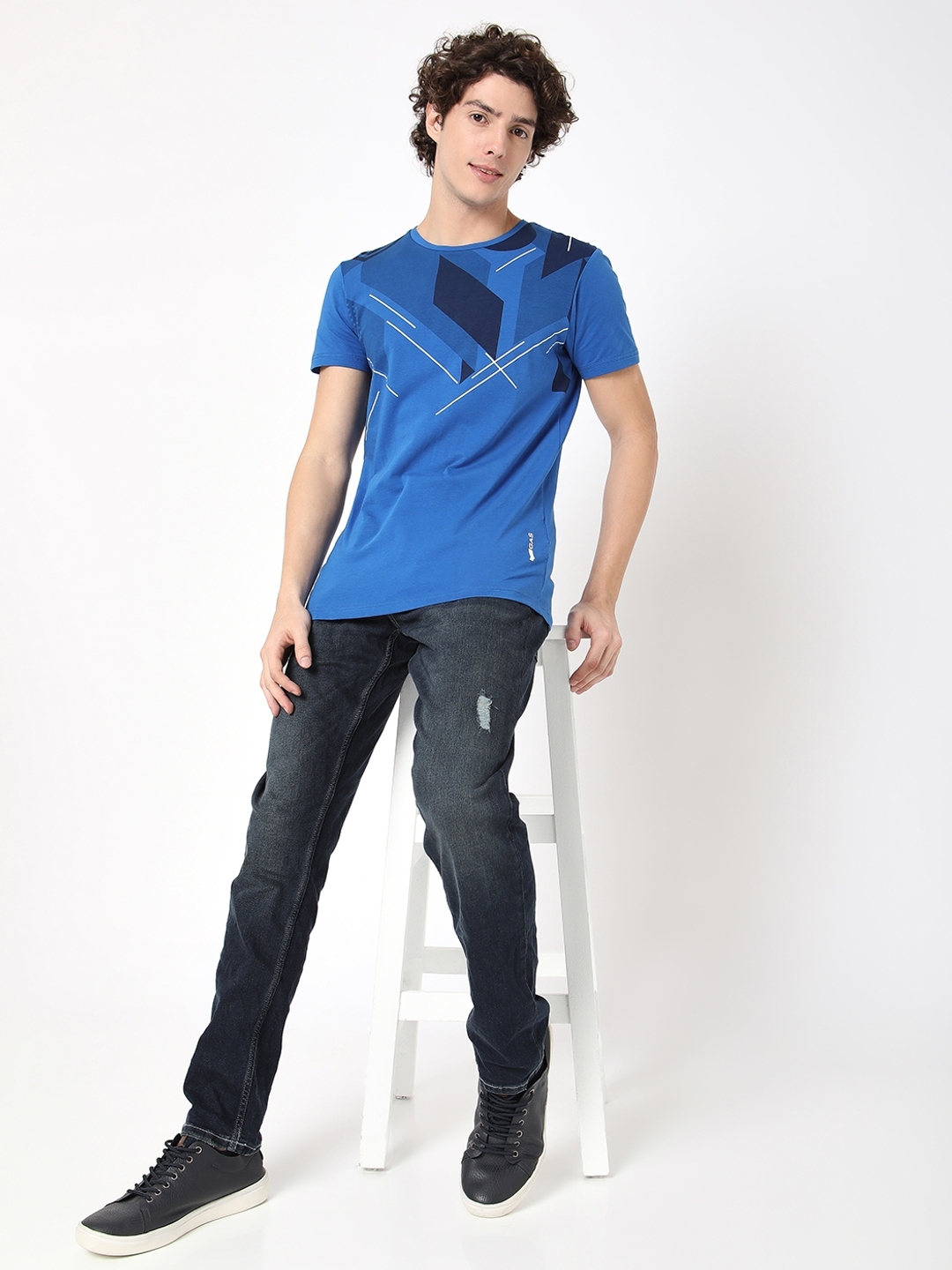 BOSS  Taperedfit jeans in blue comfortstretch denim