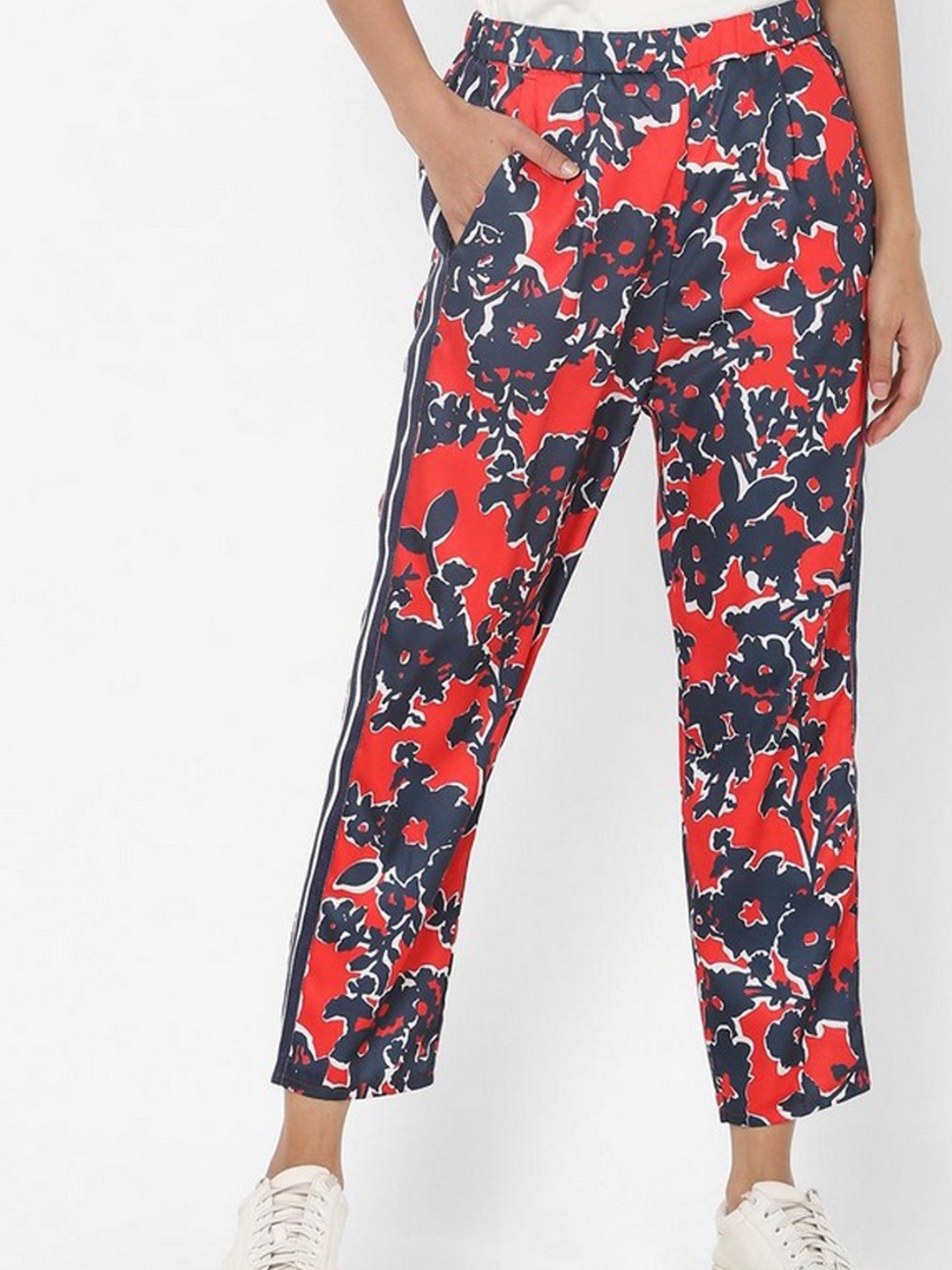 Buy Navy Blue Trousers  Pants for Women by Oxolloxo Online  Ajiocom