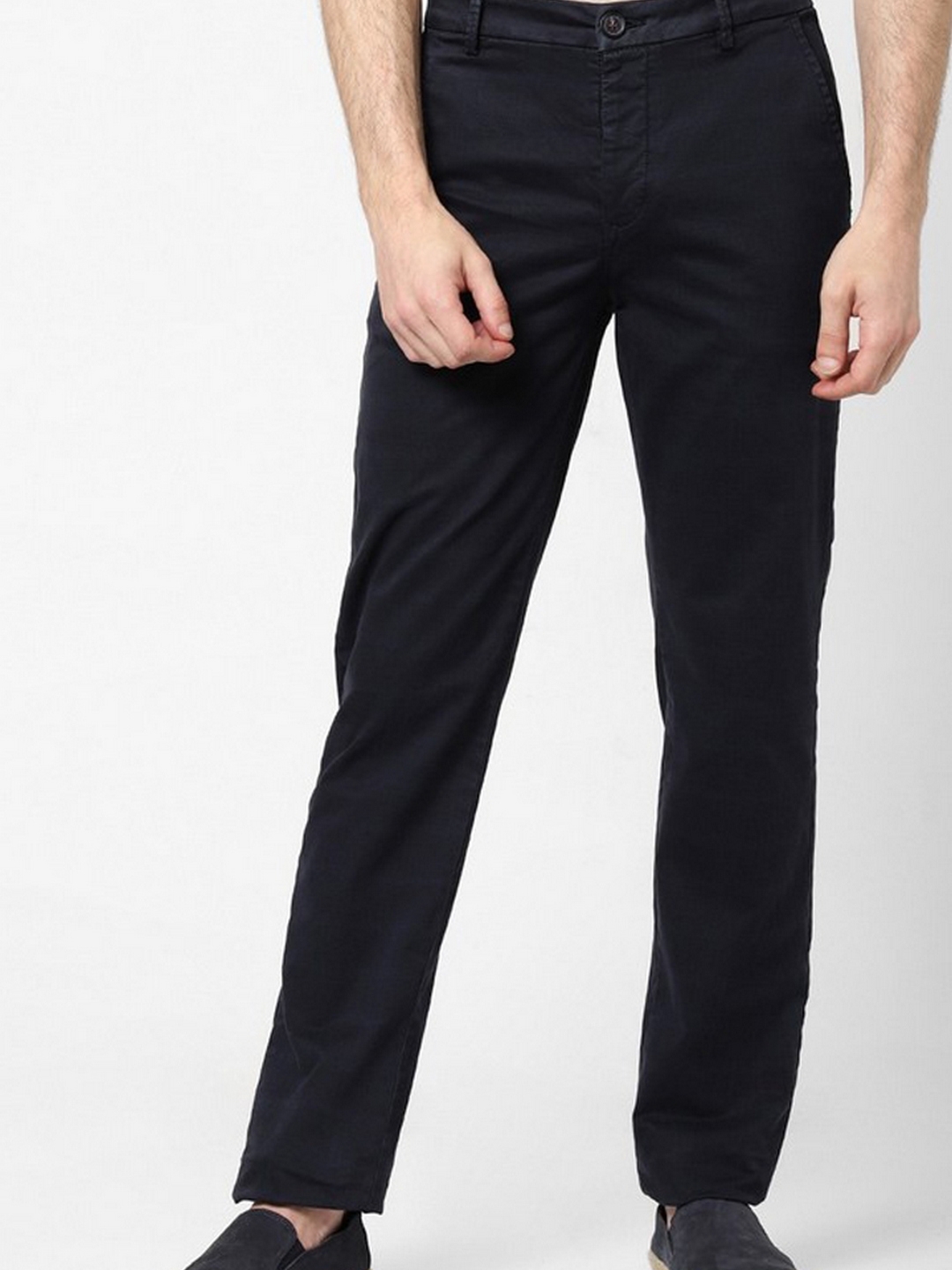Buy Cliths Slim Fit Flat Front Black Formal Trouser for Men at Amazonin