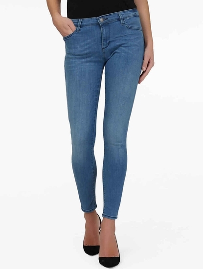 Women's mid wash skinny fit Star jeans