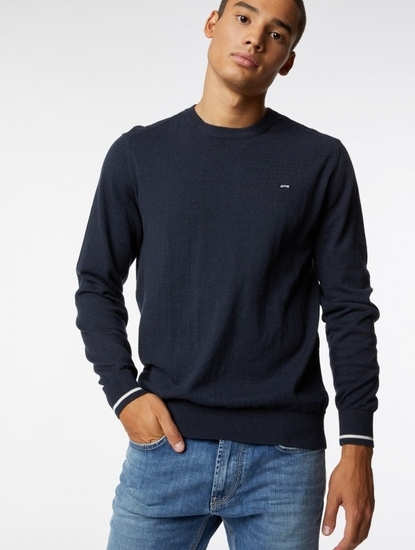 Men's Criss/S Round Collar Solid Sweater
