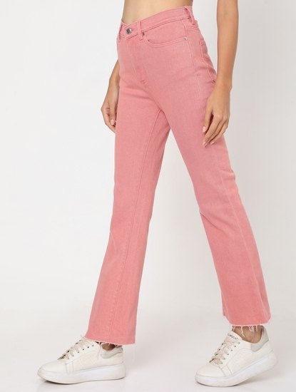 Women's Coral In Wide Jeans
