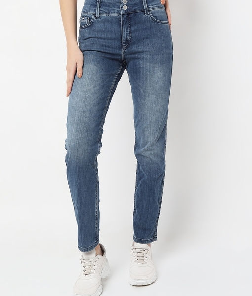 Womens Wrangler Retro Premium High Rise Trouser Jean