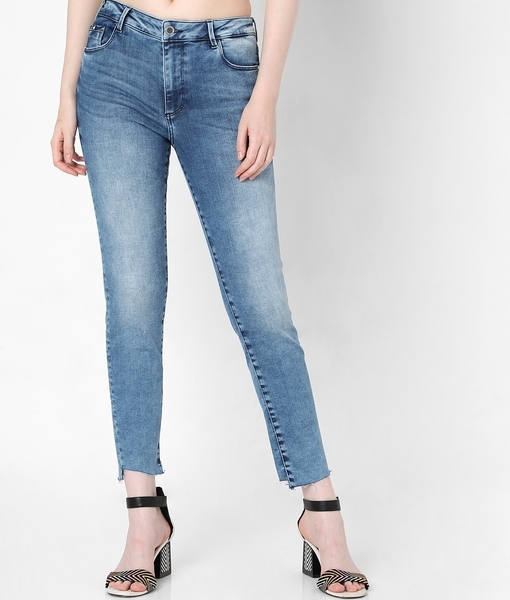 Buy Blue Slim Fit Elastic Waist Girls Jeans  Mumkins