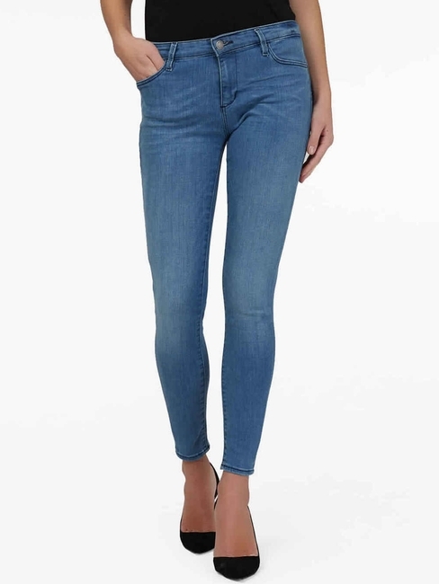 Women's mid wash skinny fit Star jeans