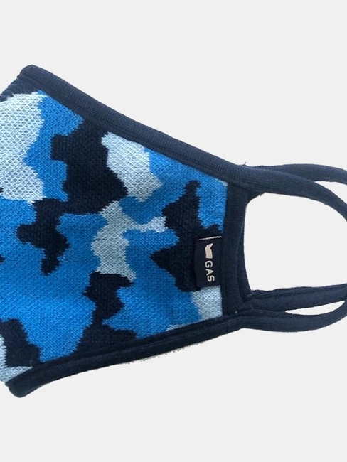GAS Camouflage printed blue Mask