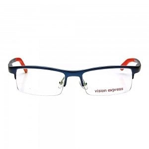 Half Rim Metal Wrap Blue Medium Vision Express 28957 Eyeglasses