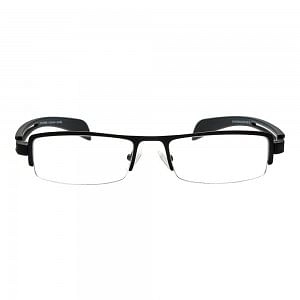 Half Rim Metal Wrap Black Medium Vision Express 29136 Eyeglasses