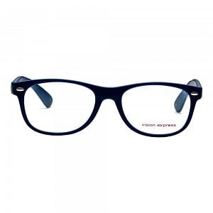 Full Rim Polycarbonate Wayfarer Clear Crystal Medium Vision Express 29267 Eyeglasses