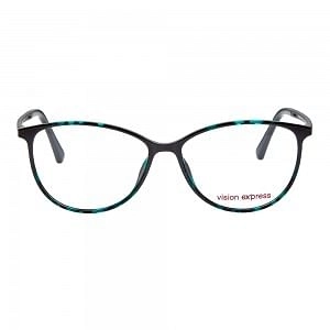 Full Rim Ultem Round Blue Medium Vision Express 48980 Eyeglasses