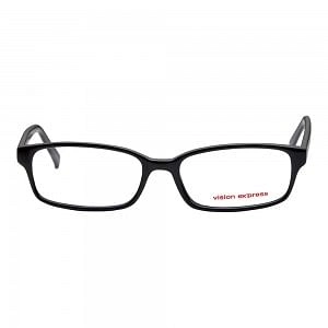 Full Rim Polycarbonate Rectangle Black Medium Vision Express 28975 Eyeglasses