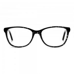 Full Rim Acetate Cat Eye Black Medium 5th Avenue FAAF53 Eyeglasses