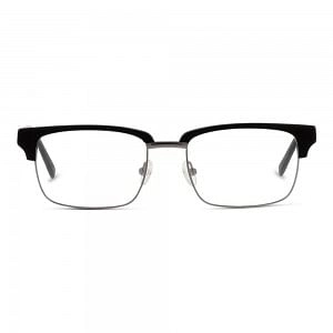 Full Rim Stainless Steel Rectangle Gun Metal Medium Julius 42552 Eyeglasses