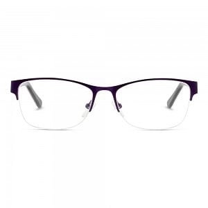 Half Rim Stainless Steel Round Violet Medium Miki Ninn MNCF39 Eyeglasses