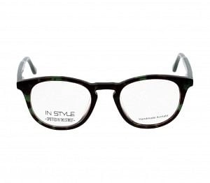 Full Rim Acetate Cat Eye Green Medium In Style ISBM27 Eyeglasses