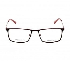 Full Rim Stainless Steel Rectangle Black Large Miki Ninn MNDM10 Eyeglasses