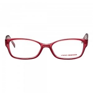 Full Rim Polycarbonate Oval Red Medium Vision Express 31615 Eyeglasses