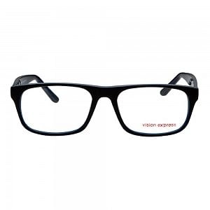 Full Rim Polycarbonate Rectangle Black Medium Vision Express 29427 Eyeglasses