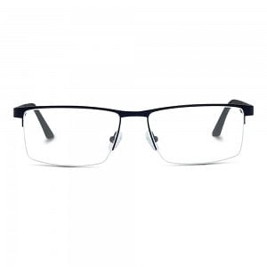 Half Rim Stainless Steel Rectangle Blue Large Activ ACDM08 Eyeglasses