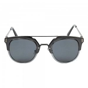 Round Grey Nickel Silver Full Rim Small Vision Express 21654 Sunglasses