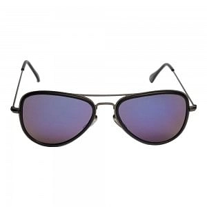 Aviator Blue Stainless Steel Full Rim Small Vision Express 12033 Sunglasses