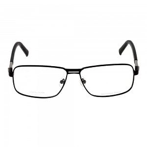 Full Rim Metal Rectangle Black Large Julius JUAM05 Eyeglasses