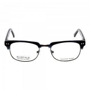 Full Rim Acetate Rectangle Blue Small In Style ISH49 Eyeglasses