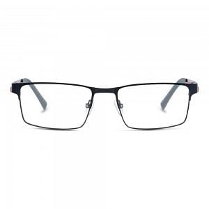 Full Rim Stainless Steel Rectangle Blue Medium I-Switch SWCM04 Eyeglasses