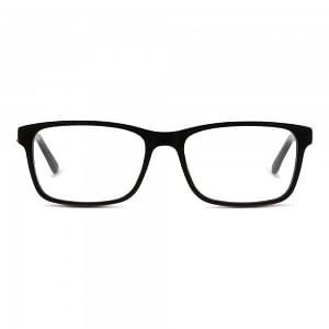 Full Rim Acetate Rectangle Black Large Enzzo EZEM02 Eyeglasses