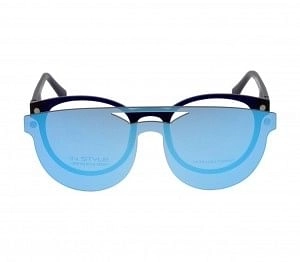 Full Rim TR90 Round Blue Medium In Style ISFM31 Eyeglasses