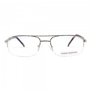 Half Rim Metal Almond Gold Large Vision Express CLH56 Eyeglasses