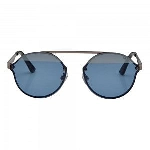 Round Blue Stainless steel Full Rim Medium Vision Express 21672 Sunglasses