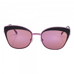Cat eye Purple Mirror Stainless steel Full Rim Medium Vision Express 41291 Sunglasses