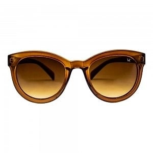 Round Brown Gradient Polycarbonate Full Rim Medium Vision Express 41296 Sunglasses