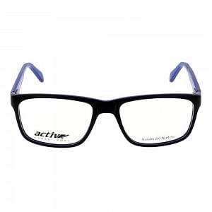 Full Rim Acetate Rectangle Black Medium Activ ACHM15 Eyeglasses