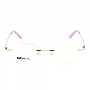 Rimless Monel Round Pink Medium 5th Avenue FAHF16 Eyeglasses