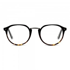 Full Rim Acetate Round Black Medium In Style ISHM16 Eyeglasses