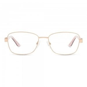 Full Rim Monel Rectangle Pink Medium DbyD DBHF04 Eyeglasses