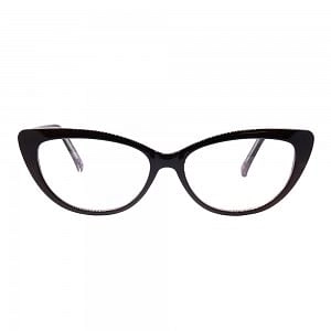 Full Rim Polycarbonate Cat Eye Brown Medium Vision Express 49078 Eyeglasses