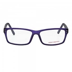 Full Rim Polycarbonate Rectangle Clear Crystal Large Vision Express 29470 Eyeglasses