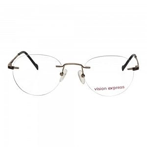 Rimless Metal Aviator Gold Medium Vision Express 31812 Eyeglasses