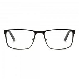 Full Rim Stainless Steel Rectangle Grey Large 5th Avenue FAHM10 Eyeglasses