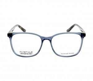Full Rim Acetate Rectangle Blue Medium In Style ISHF33 Eyeglasses