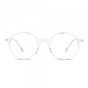 Full Rim Acetate Round Silver Medium In Style ISHM02 Eyeglasses