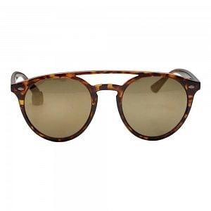 Round Gold Polycarbonate Full Rim Medium Vision Express 21699 Sunglasses