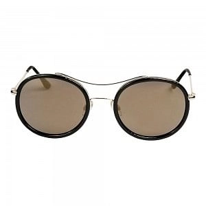 Round Gold Stainless Steel Full Rim Small Vision Express 21707 Sunglasses