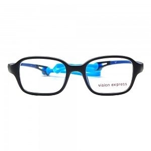 Square Black Polycarbonate Small Vision Express 61300 Kids Eyeglasses