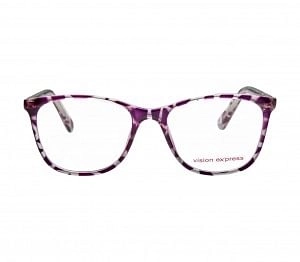 Square Purple Polycarbonate Large Vision Express 61319 Kids Eyeglasses