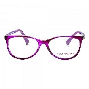 Cat Eye Purple Acetate Small Vision Express 61323 Kids Eyeglasses